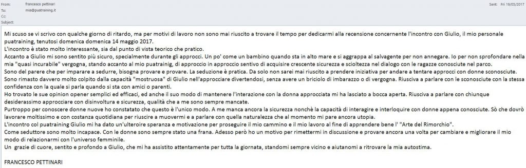 recensione 1on1 a Roma del 14 Maggio 2017 - Francesco P.