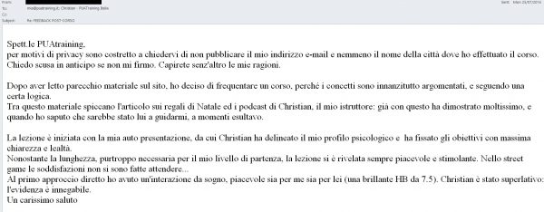 feedback 1on1 23 Luglio 2016 - Christian