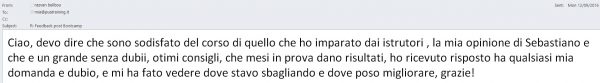 Feedback Bootcamp 10-11 Settembre 2016 a Milano - Razvan (ragazzo straniero)