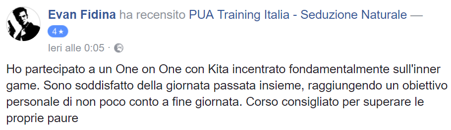 recensione 1on1 Milano 21 Ottobre 2017 - Evan