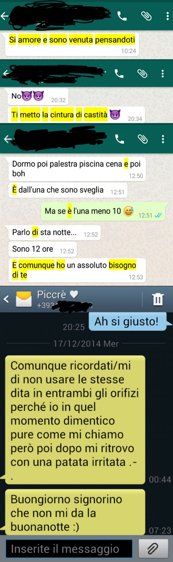come puoi vedere da questi screenshot, le frasi riportate sopra non sono inventate..