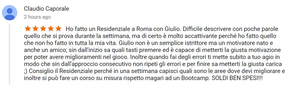 recensione Residenziale Roma Marzo - 2018 - Claudio