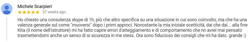 recensione consulenza Skype - Michele