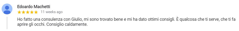 recensione Edoardo consulenza Skype Novembre 2018