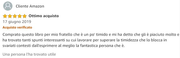 recensione cliente Amazon (sulla versione cartacea)