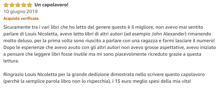 recensione Amazon Mattia (sulla versione cartacea)