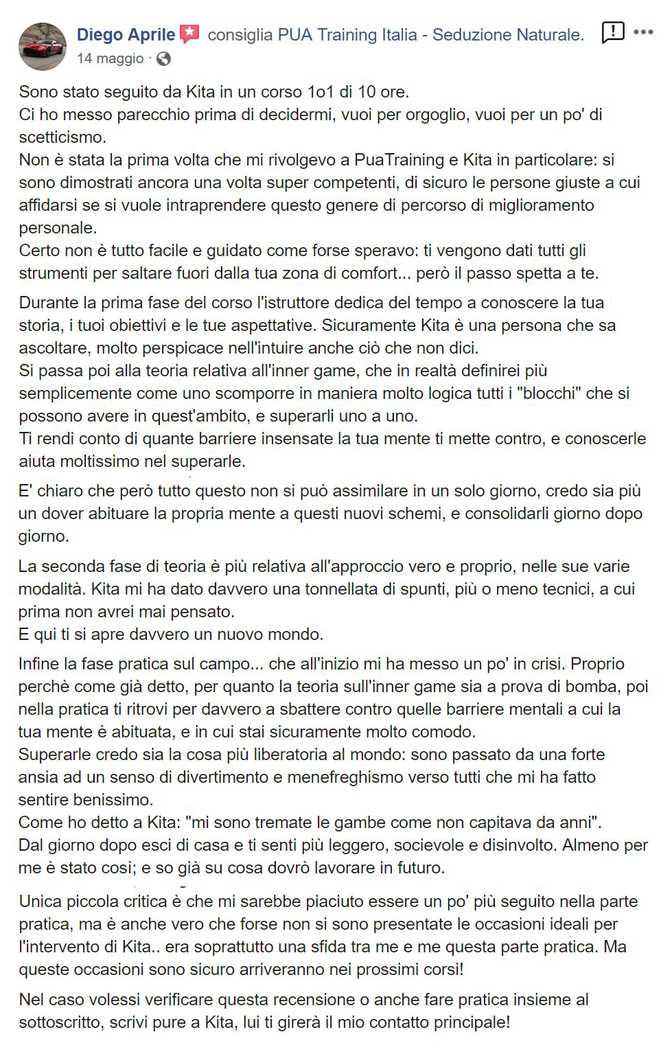 recensione Diego 1on1 - Maggio 2019