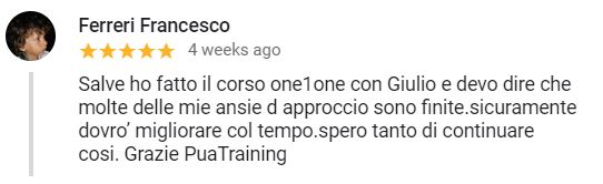 recensione Francesco 1on1 Roma - Giugno 2019