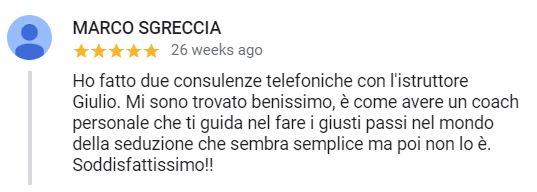 recensione Marco consulenza 2 ore - Febbraio 2019