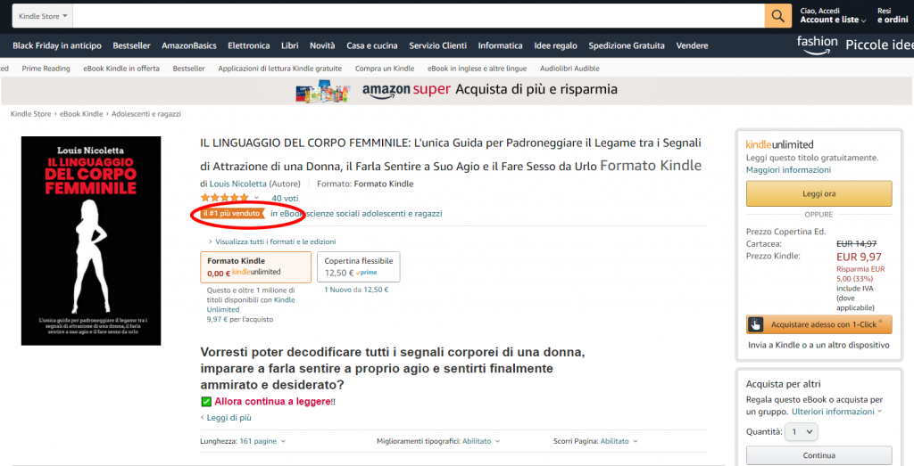 best seller P1 in Scienze Sociali